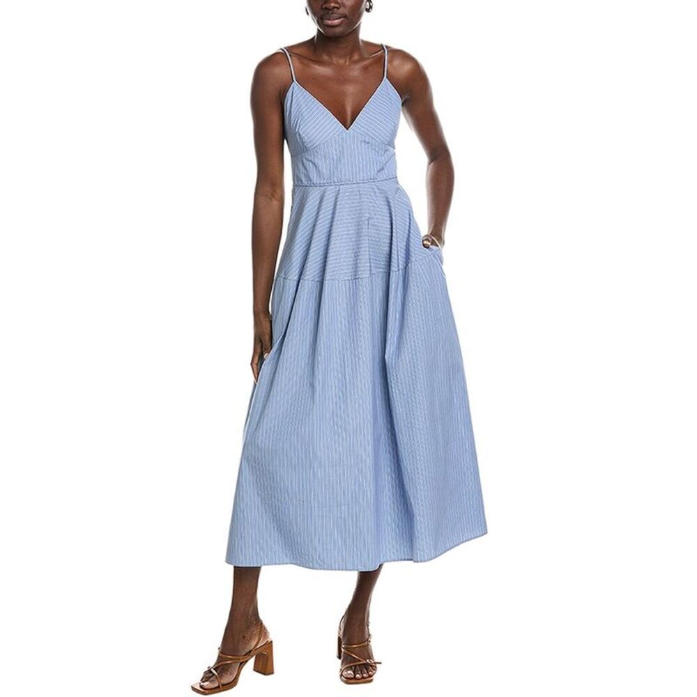Co Womens  Basque Midi Dress, Blue